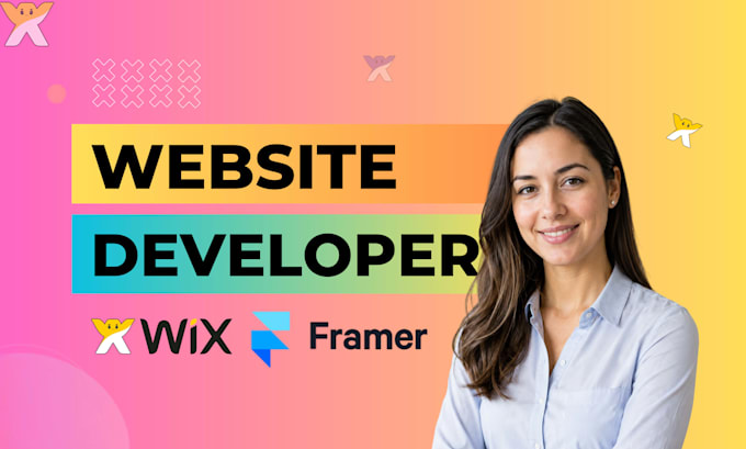 design, redesign or develop modern framer wix website design squarespace website