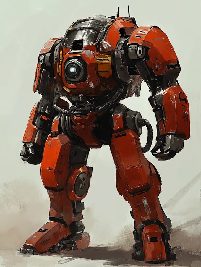 mecha or futuristic concept character