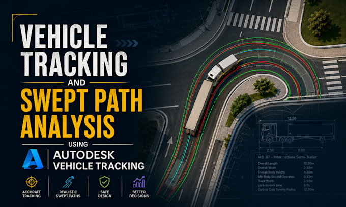 vehicle tracking and swept path analysis using autodesk vehicle tracking