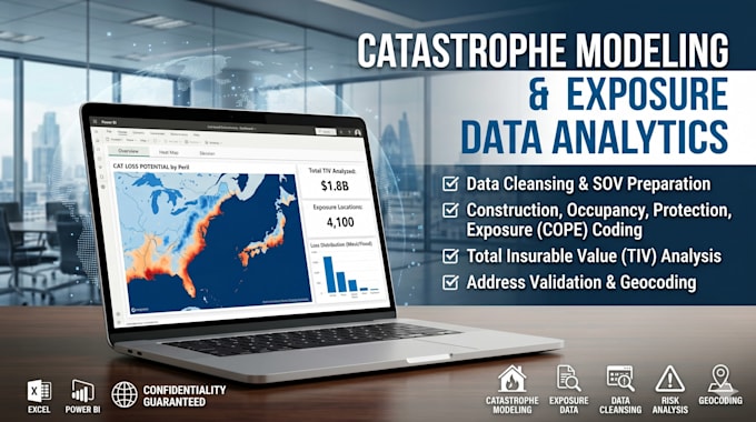 clean, standardize and prepare insurance exposure data for catastrophe modeling