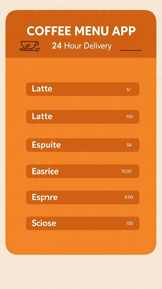 create a coffee shop menu app with glide