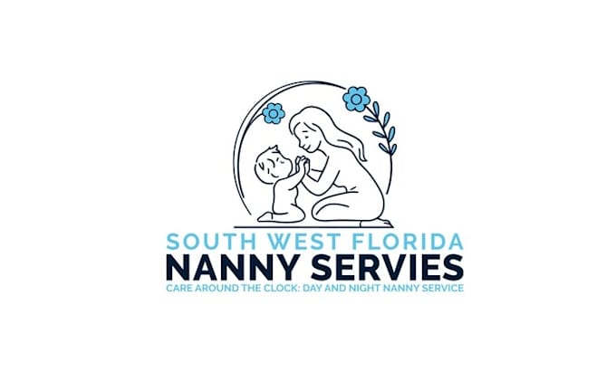 design awesome sawfly nanny services logo