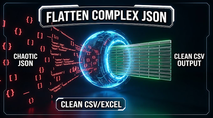 convert and clean complex nested json to CSV or excel