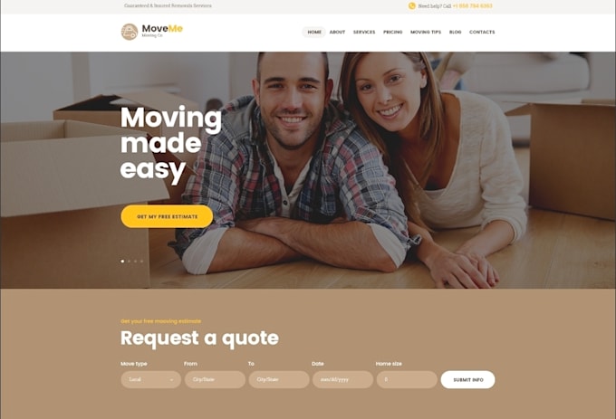 do moving company business website