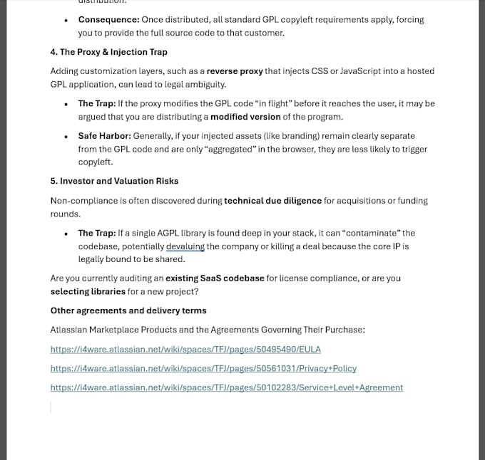 do your software company agreements