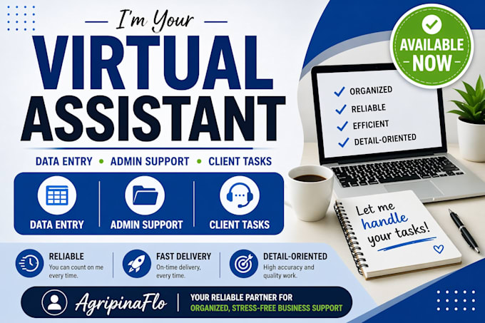 be your reliable virtual assistant for data entry and client task support