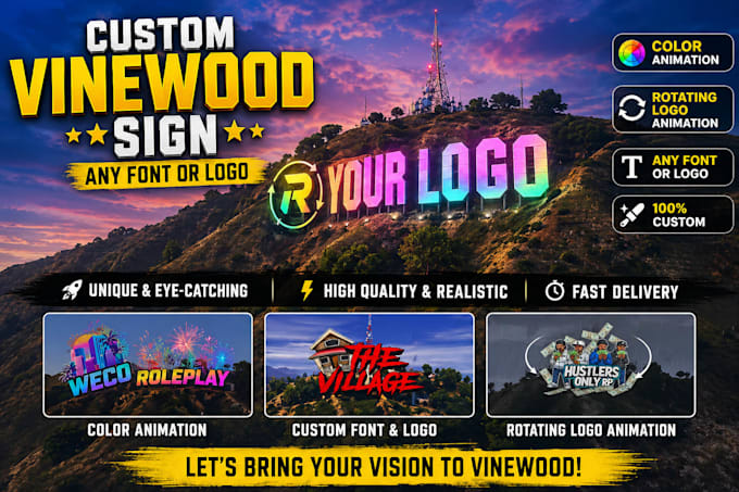 create a custom vinewood sign for your fivem server