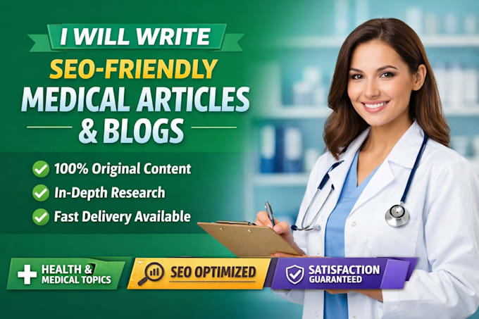 write highquality medical articles and blogs