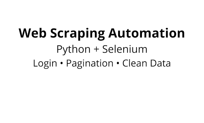 login, automation, reusable script and clean dataset
