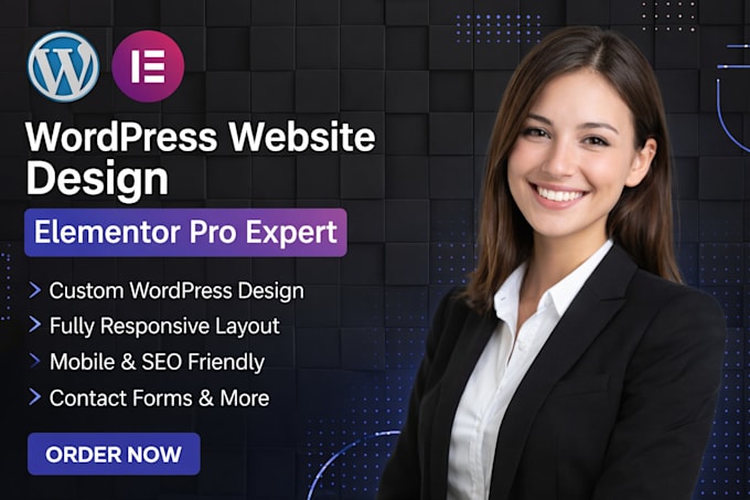 Design or redesign wordpress website design with elementor pro, wp ...