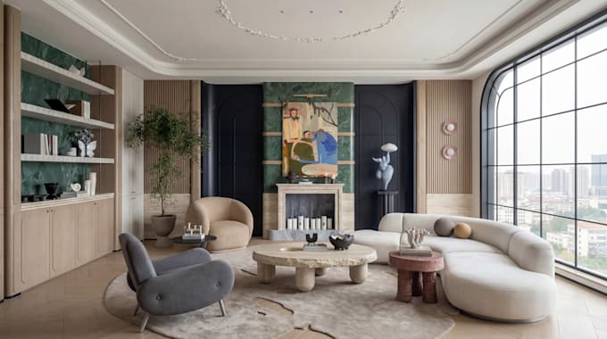 design and render indoor and outdoor scenes using 3dmax