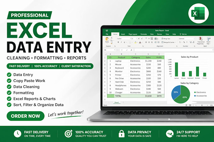 Do excel data entry, copy paste, data cleaning and reports by U ...