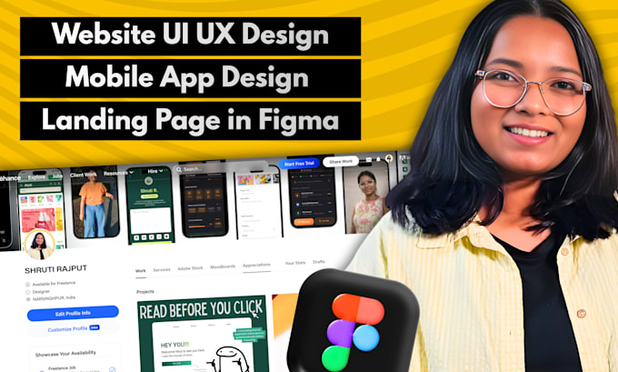 Do figma ui ux design for website, mobile app and landing page by ...
