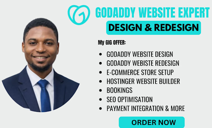 godaddy website design godaddy redesign develop godaddy website development SEO