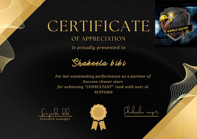 design certificate for you