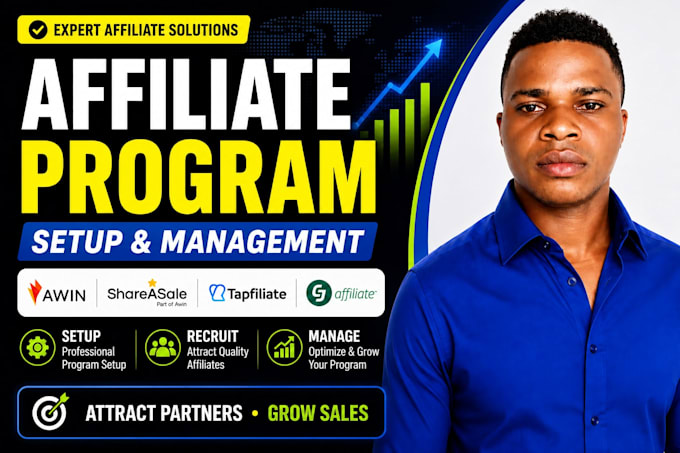 setup and manage your affiliate program with awin, cj affiliate and shareasale