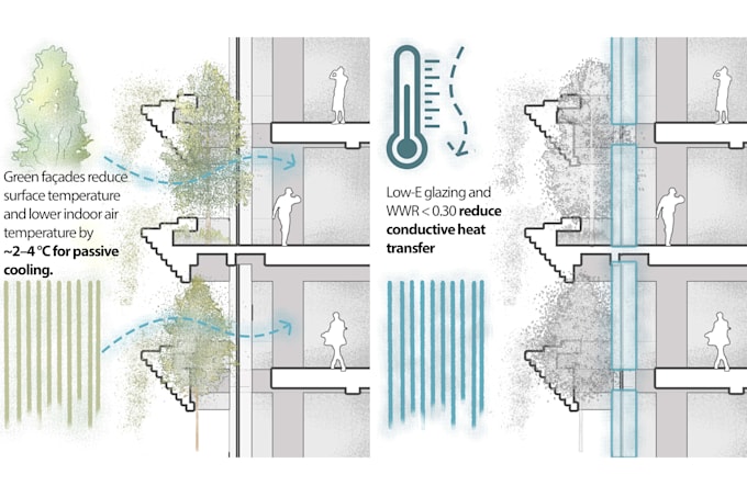 do professional architectural concept diagram