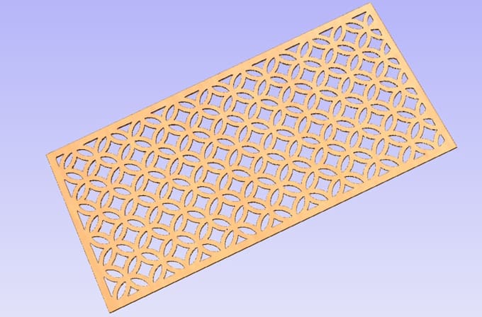 cnc geometric wall art dxf for wood cutting