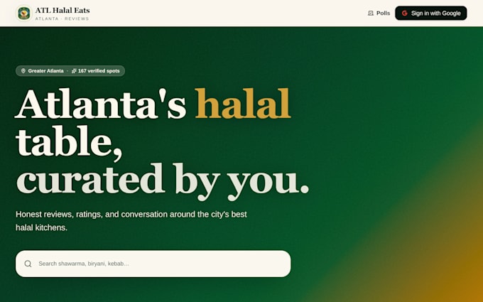 create a landing page