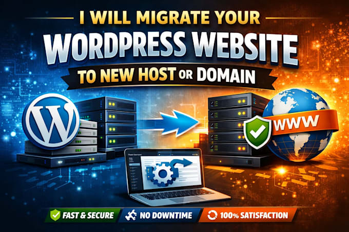 migrate your wordpress website to new host or domain
