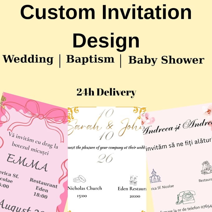 design elegant custom invitations