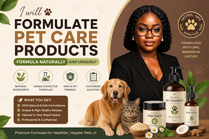 formulate pet care products formula naturally and uniquely