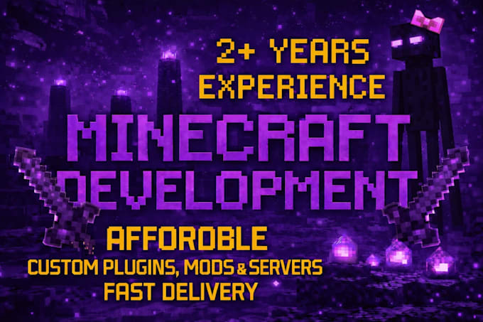 develop professional minecraft plugin or mod and server for you
