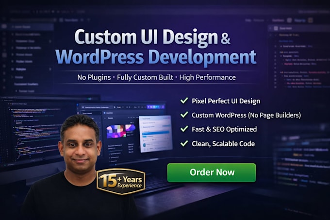 build custom wordpress website with clean code