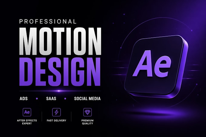 create professional ae animations and motion graphics