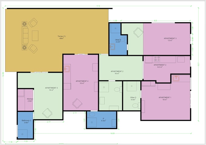 draft architectural plans in autocad draftsman
