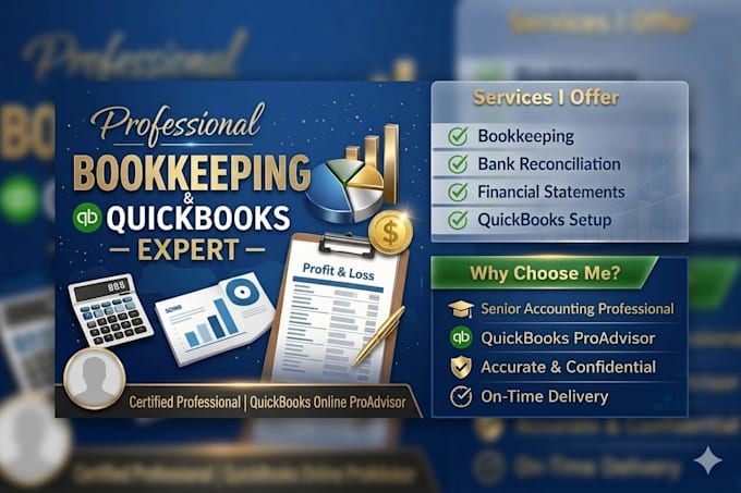 do bookkeeping, quickbooks online accounting