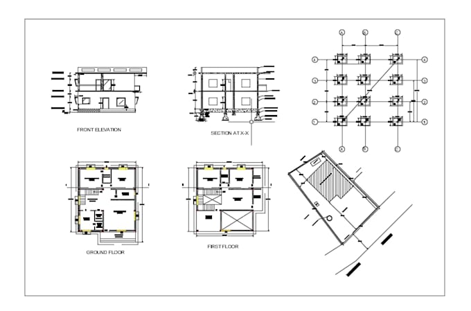 do autocad 2d drafting, floor plan, PDF to cad, revit 3d model