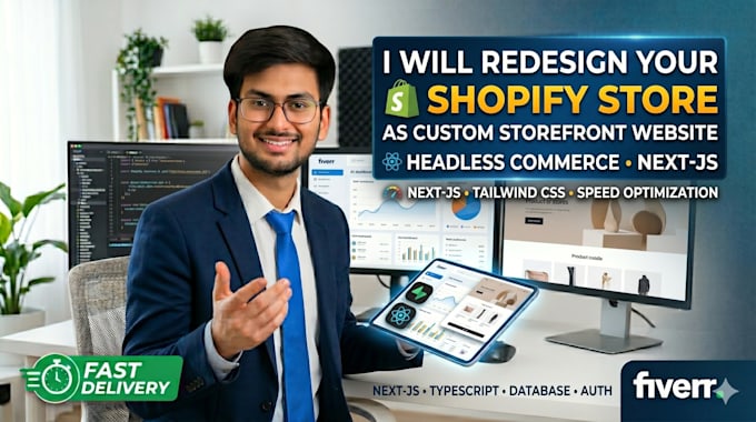 redesign your shopify store as custom storefront website