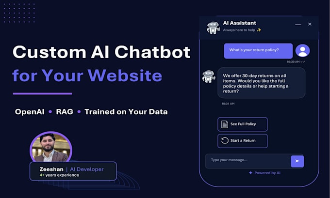 build a custom ai chatbot with openai rag