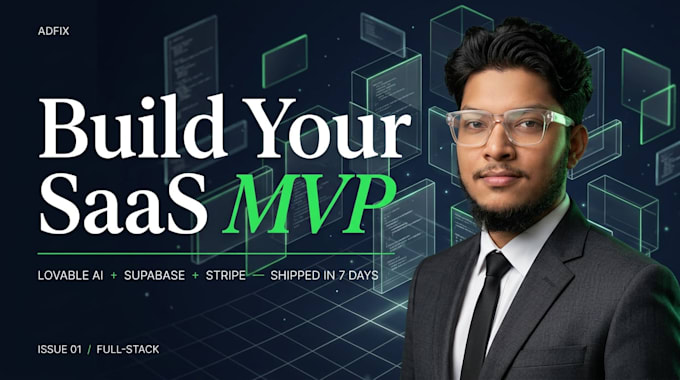 develop full stack saas mvp using lovable ai and supabase backend