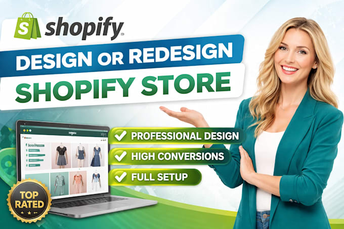 Design or redesign shopify store for high conversions by Laurawebpro ...