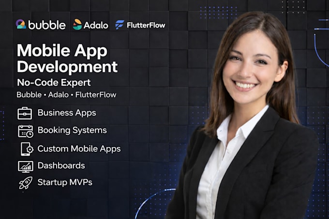 Create responsive mobile app on bubble io, adalo or flutterflow by ...