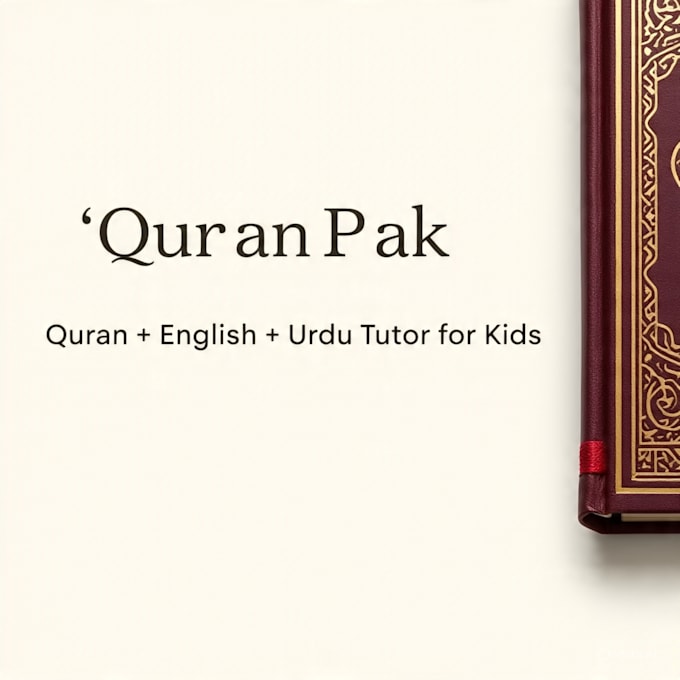 teach online quran with tajweed, basic english and urdu