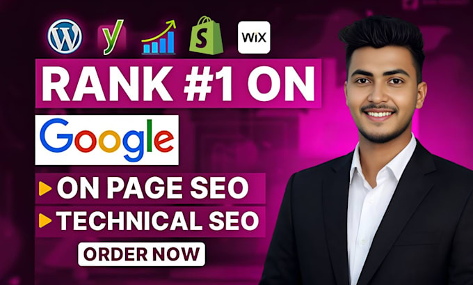 optimize website onpage technical SEO service wordpress shopify wix squarespace