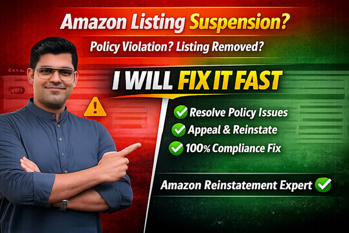 resolve amazon suppressed listing, policy issues fast