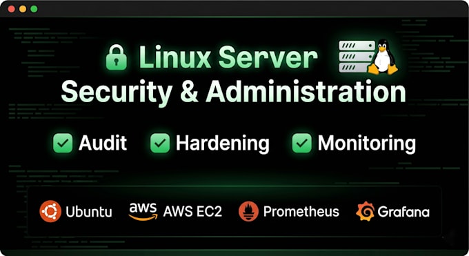 perform linux server security audit and hardening