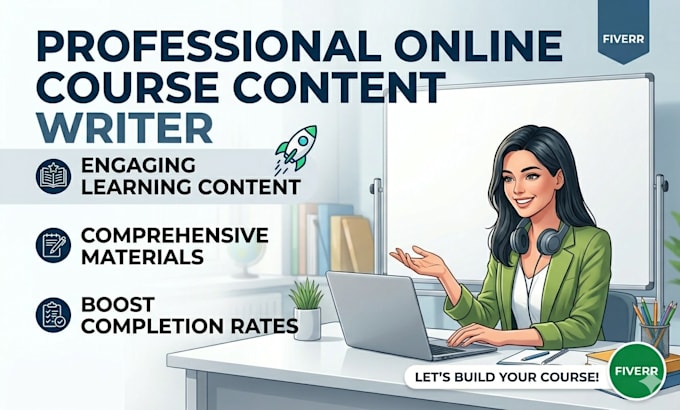 write engaging elearning course content and training materials