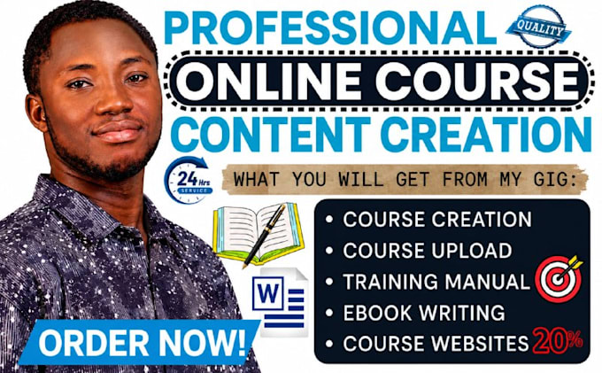 create online course content for coaches, consultants, and educator