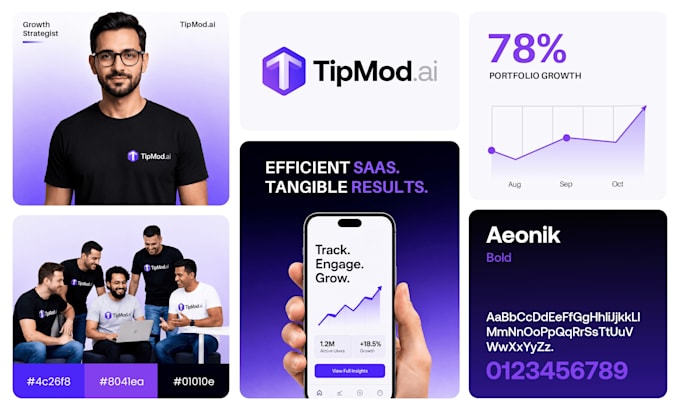 do minimalist logo design with branding kit or brand identity guidelines