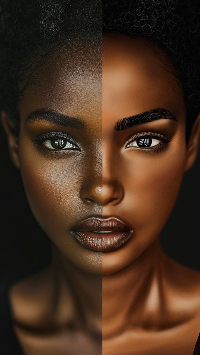 draw realistic character with custom background