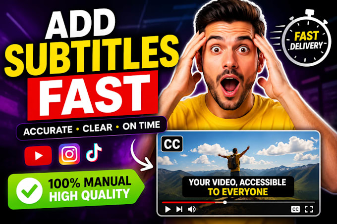 add subtitles or captions to your video