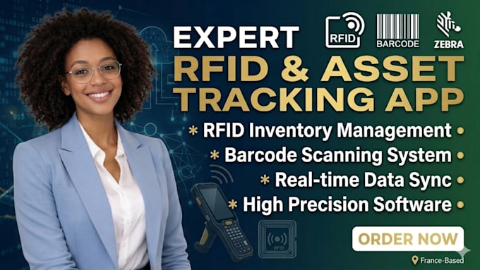develop rfid asset track app rfid inventory management software barcode system