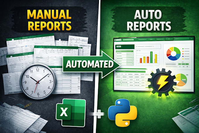 automate your reports using excel power query or python