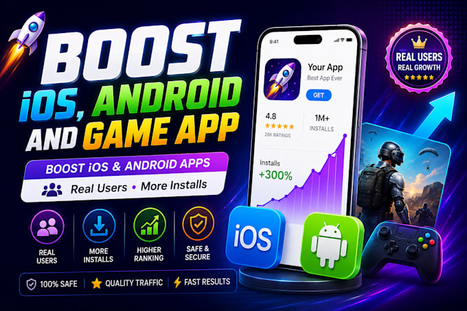do android ios mobile app promotion gain app install game promotion aso app