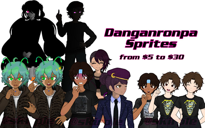 create custom danganronpa sprites